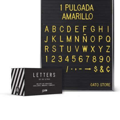 Set de letras para cartelera LETTERS 1"