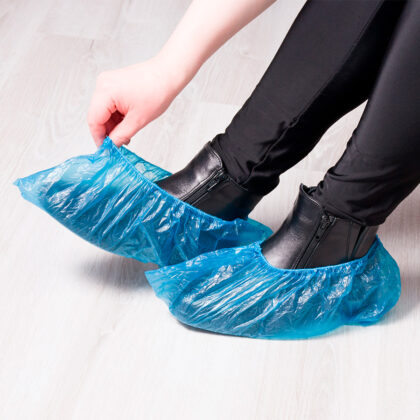 Set de 100 bolsas Cubre-Calzado de plástico PE