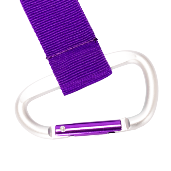 A16-morado-mosqueton-1 Llavero-Lanyard Mosquetón
