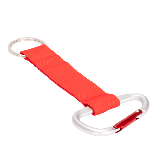 A16-rojo-1 Llavero-Lanyard Mosquetón