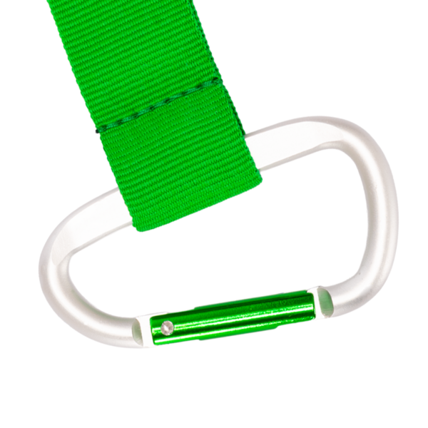 A16-verde-mosqueton-1 Llavero-Lanyard Mosquetón