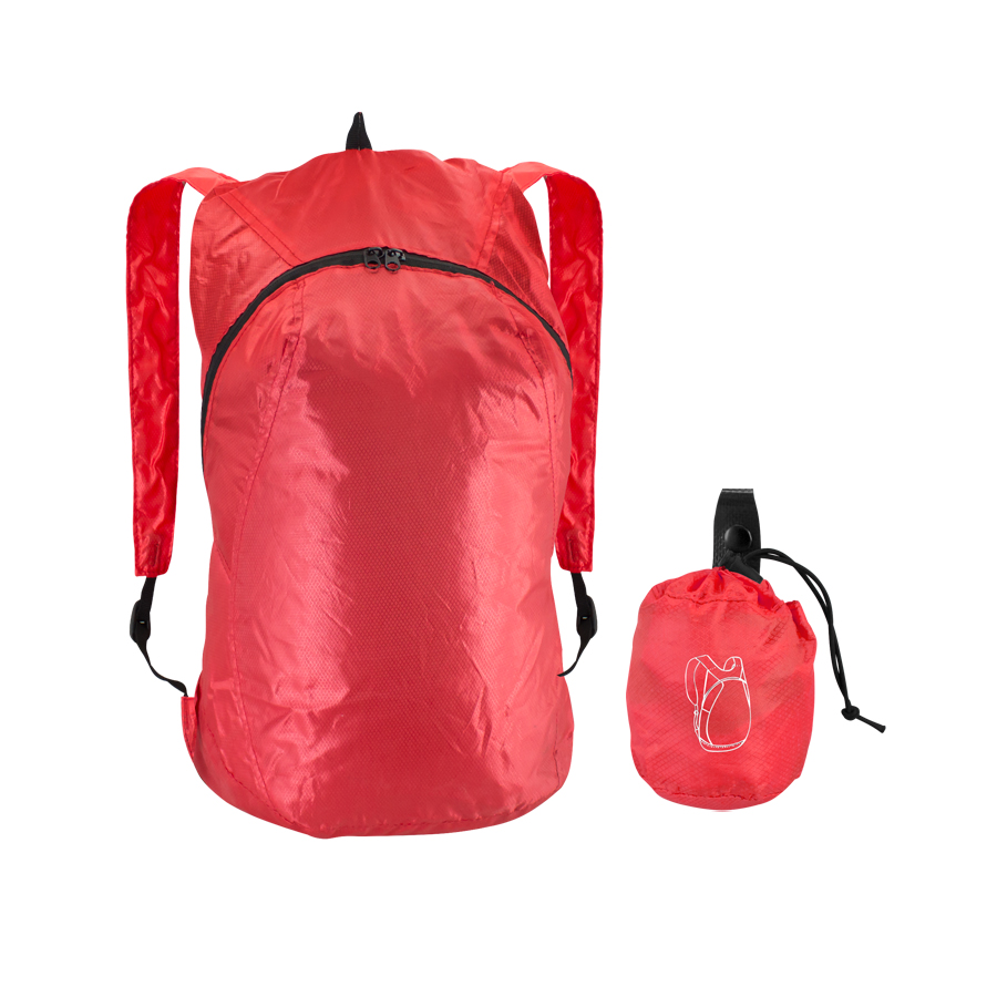 D38rojo Mochila Retráctil "CAPSULE" 21L