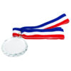 A70-00-2 Medalla Cristal "Diamond" con cinta tricolor