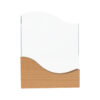 A74-00-1 Trofeo Galvano de Madera y Cristal "Wave"