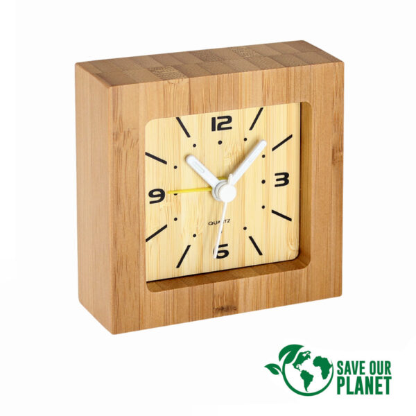 B59-SOP Reloj Despertador de Bamboo