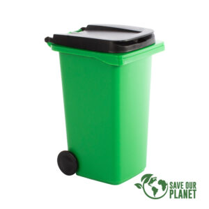 B93-SOP Mini Basurero Verde de Sobremesa