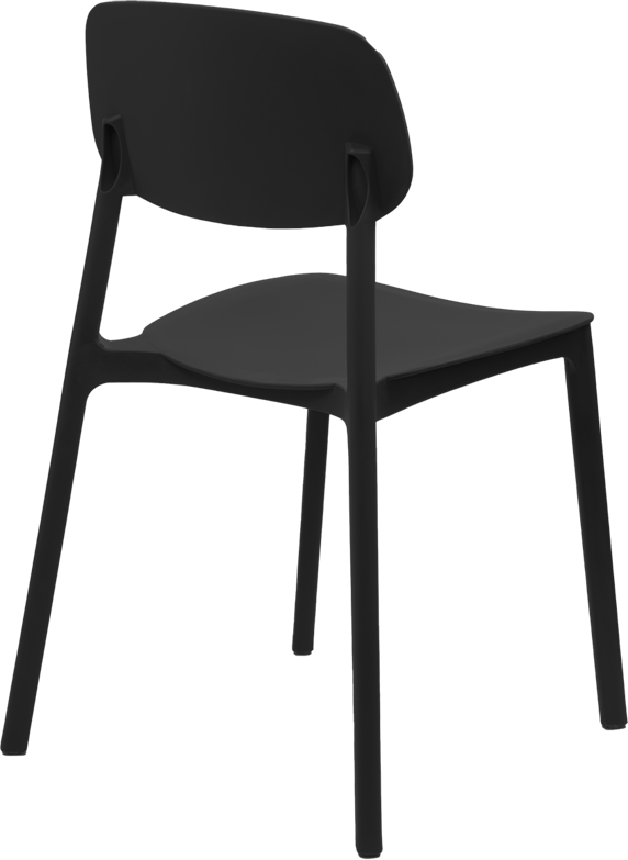 Silla apilable de plástico rígido "MARVIN"