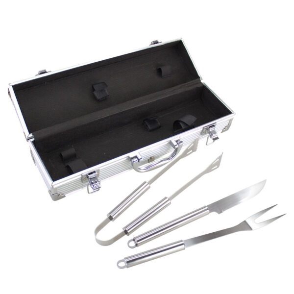 H13-04 Deluxe BBQ Set Metálico