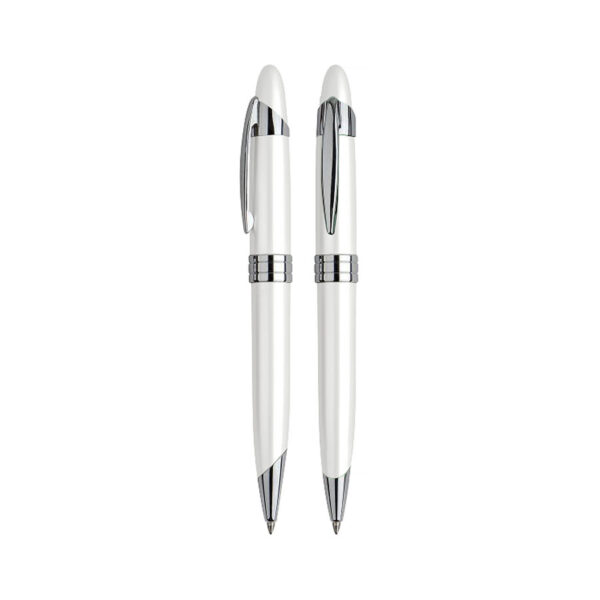 L60-B Bolígrafo Metálico White Pearl