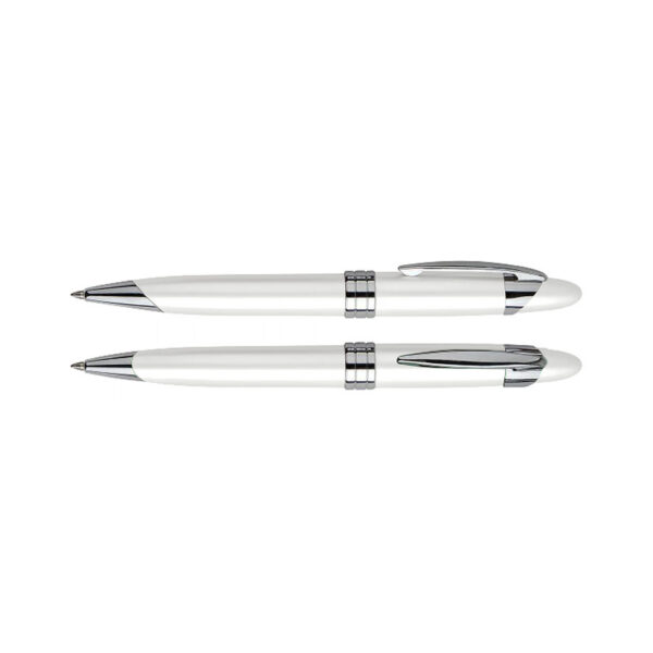 L60-C Bolígrafo Metálico White Pearl