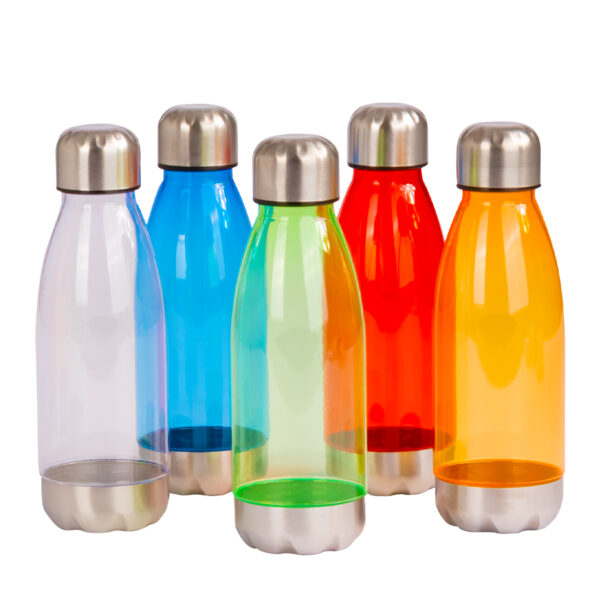 M15-Principal Botella plástica tapa Acero Inoxidable "AS" 500cc