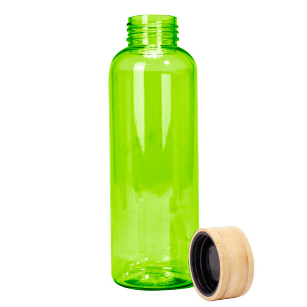 Botella PET tapa bamboo "AINOA" 550cc