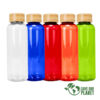 Botella PET tapa bamboo "AINOA" 550cc