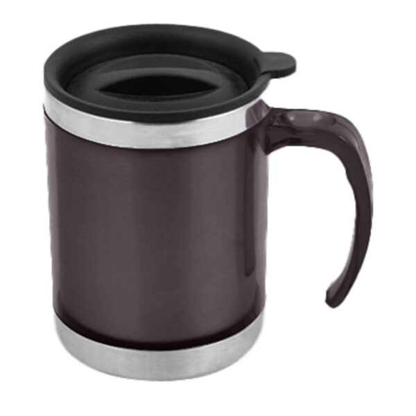 M6-negro Mug de Acero Inoxidable 400cc