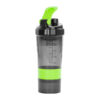Vaso Gym para batidos proteína "SHAKE", con 4 compartimentos.