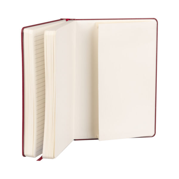 Cuaderno "ROMA" con tapa dura de Eco-Cuero y 196 hojas.