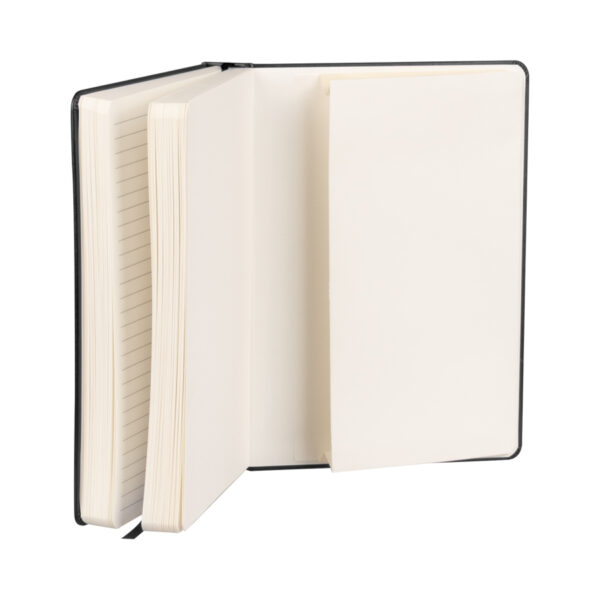 Cuaderno "ROMA" con tapa dura de Eco-Cuero y 196 hojas.