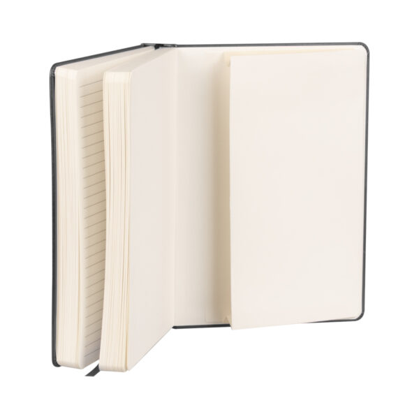 Cuaderno "ROMA" con tapa dura de Eco-Cuero y 196 hojas.