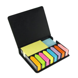N13-principal Set de Notas Adhesivas de PU Negro