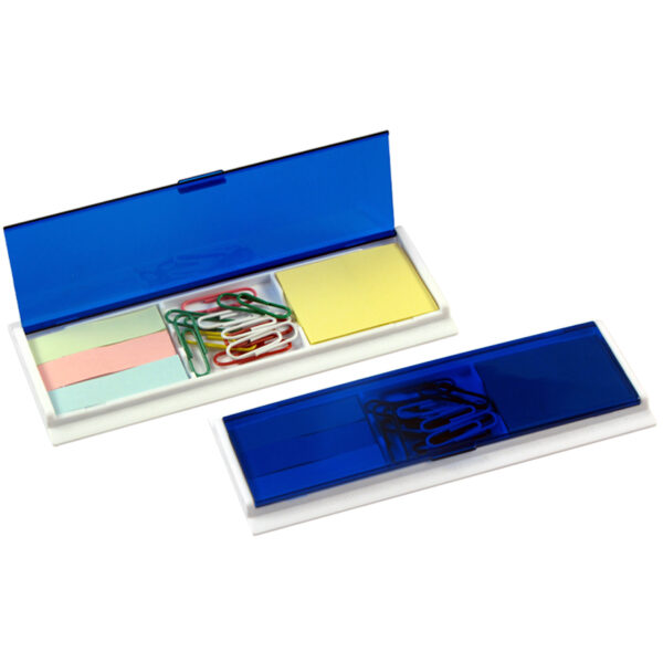 N14-azul Porta Notas Adhesivas con Clips