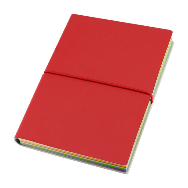 N43-rojo Libreta de PU High Class