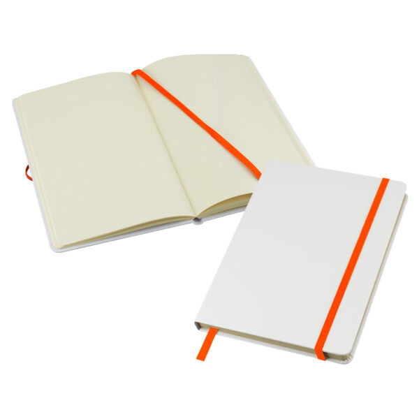 N48-naranjo Cuaderno Whiteskine