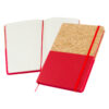 N76-rojo Cuaderno Corcho/PU