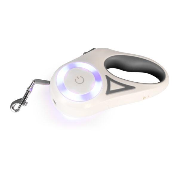 P52-General Correa extensible de 3mts para mascota, con linternas LED