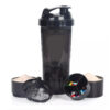 Vaso Gym para batidos proteína "SHAKE", con 4 compartimentos.