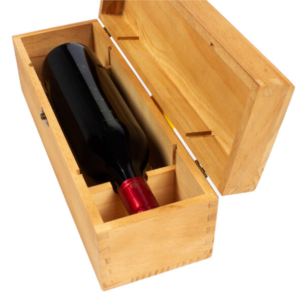 W18-04 Caja de Madera Natural para Vino