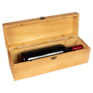 W18-08 Caja de Madera Natural para Vino