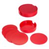 W7-E Set de Posavasos Plásticos Redondos
