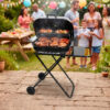 H42-2026 Parrilla plegable con Ruedas
