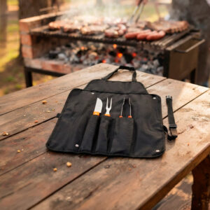 h11-2026-2 Delantal de BBQ con 3 Herramientas